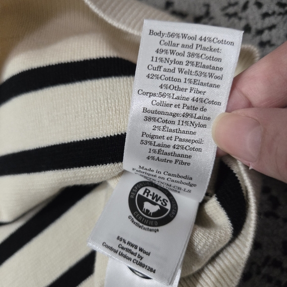 Everlane The Mariner Crew Sweater, Wool/Cotton, M, NWOT - Picture 8 of 15